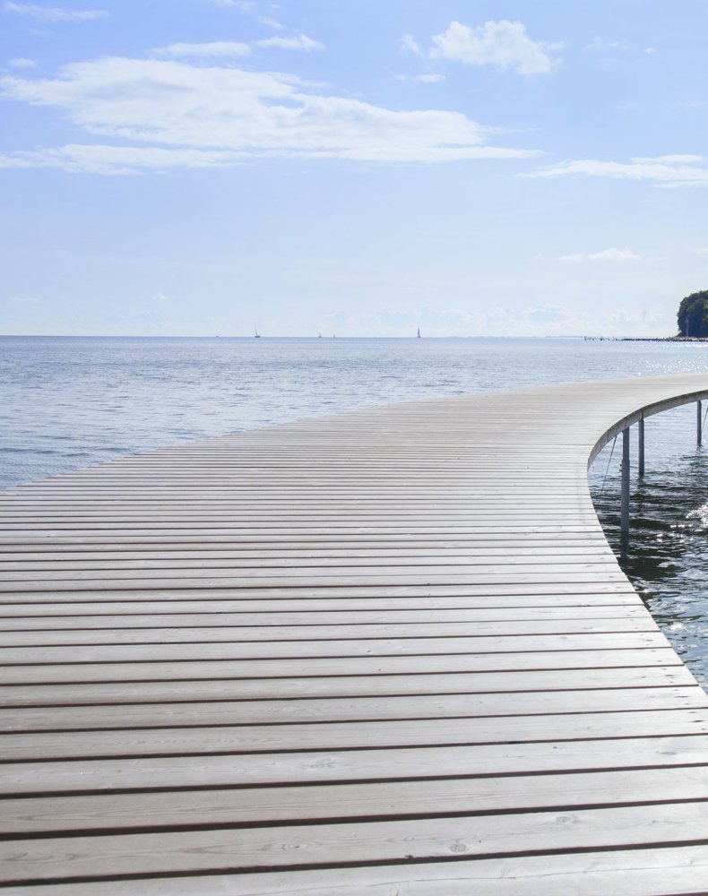 East Jutland Aarhus Infinity Bridge People Sitting Custom