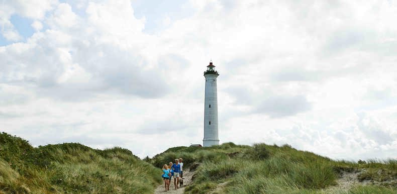 West Jutland Hvide Sande Lyngvig Lighthouse Family Summer